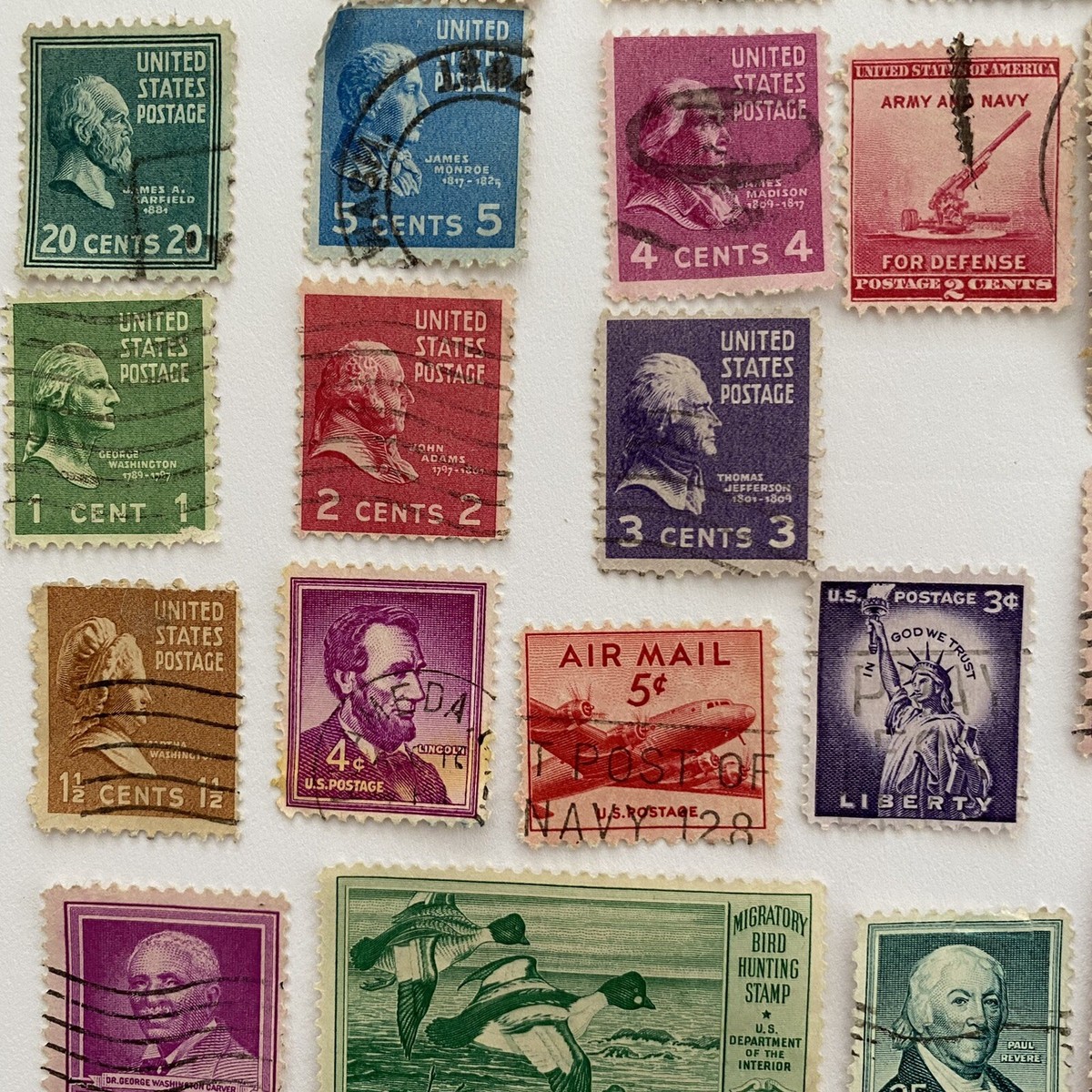 vintage antique postage stamps Presidents misc lot 40+ | eBay
