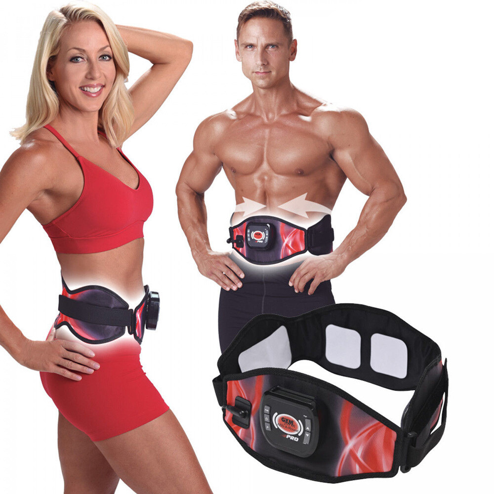 FASCIA ELETTROSTIMOLATORE CINTURA DIMAGRANTE ADDOMINALI GYM FROM ABS A ROUND PRO