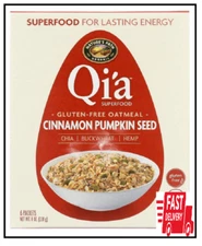Nature's Path Qia Superfood Gluten-Free Oatmeal Cinnamon Pumpkin Seed 6 Packets