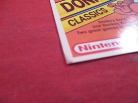 Donkey Kong Classics Nintendo NES Promo Store Shelf Display Card ONLY