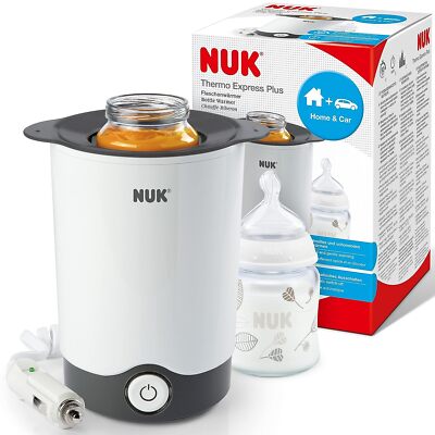 NUK Thermo Express Plus Flaschenwärmer & First Choice+ Anti-Colic-Trinksauger Si