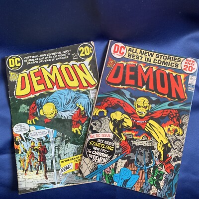 #ad Demon #1 amp; 2 1972 1st Appearance Etrigan Demon Jack Kirby Art $80.00