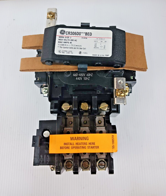 #ad #ad New GE Size 2 Motor Starter 25 HP 600 VAC 45 Amp CR306D0**BED Flaw $314.99