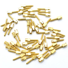 30 Pcs Dental Screw Post 24K Gold Plated Conical Refills S/M/L/XL Root Canal Pin