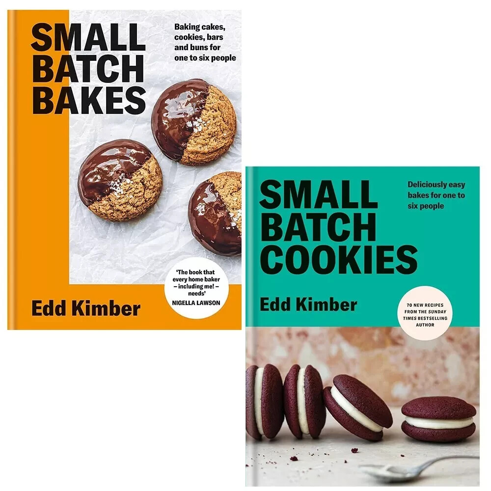 Edd Kimber Collection 2 Books Set Small Batch Bakes, Small Batch Cookies HB NEW