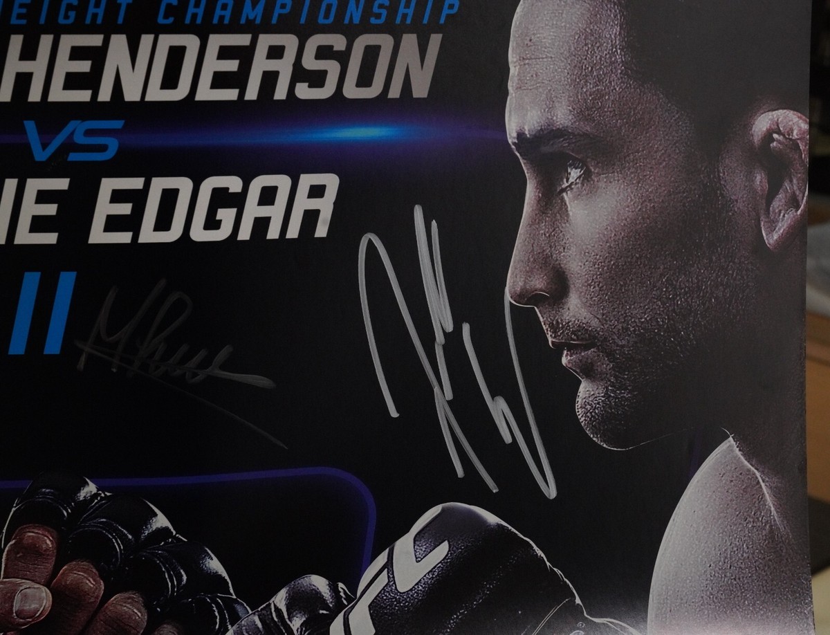 Benson Henderson Frankie Edgar Cowboy Max +16 Signed by Card UFC