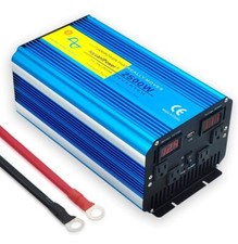 Inversor de onda de alimentación sinusoidal pura LVYUAN 2500W DX-GAC2500W AZUL 12V DC 110V AC LED