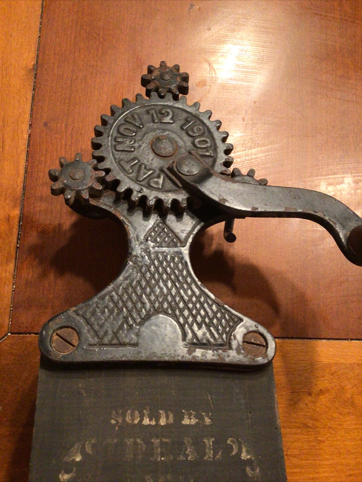 Rare 1901 Cast Iron Metal ROPE Maker Ideal Rope Machine Co. Sioux City