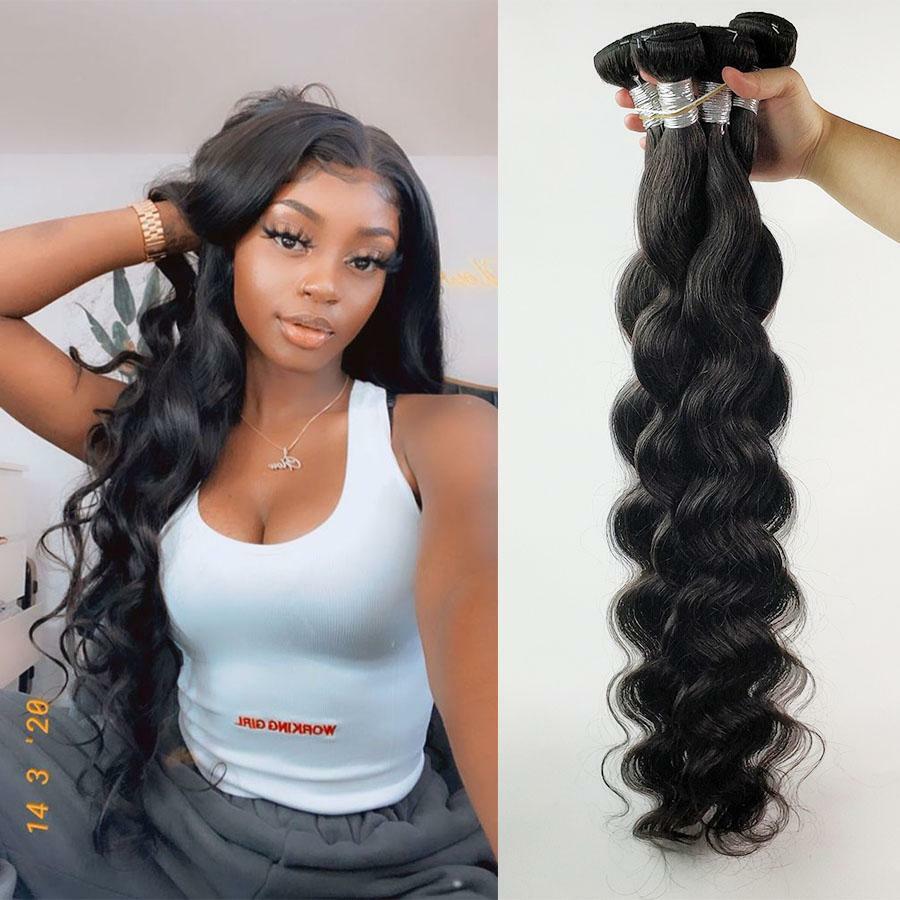 12A UNPROCESSED BRAZILIAN VIRGIN HUMAN HAIR WEFT 4BUNDLES 30+30+30+30INCH 400g
