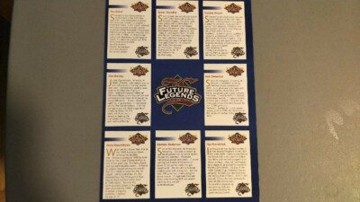 2001 ANNA KOURNIKOVA LEGENDS ROOKIE CARD TENNIS RC UNCUT SHEET W ...