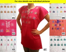 Authentic Hand made embroidered ladies Mexican blouse Chiapas 5