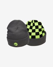 Nike Peak Reversible Kids Cuff Smiley Beanie Iron Grey One Size FB6493 068   NWT