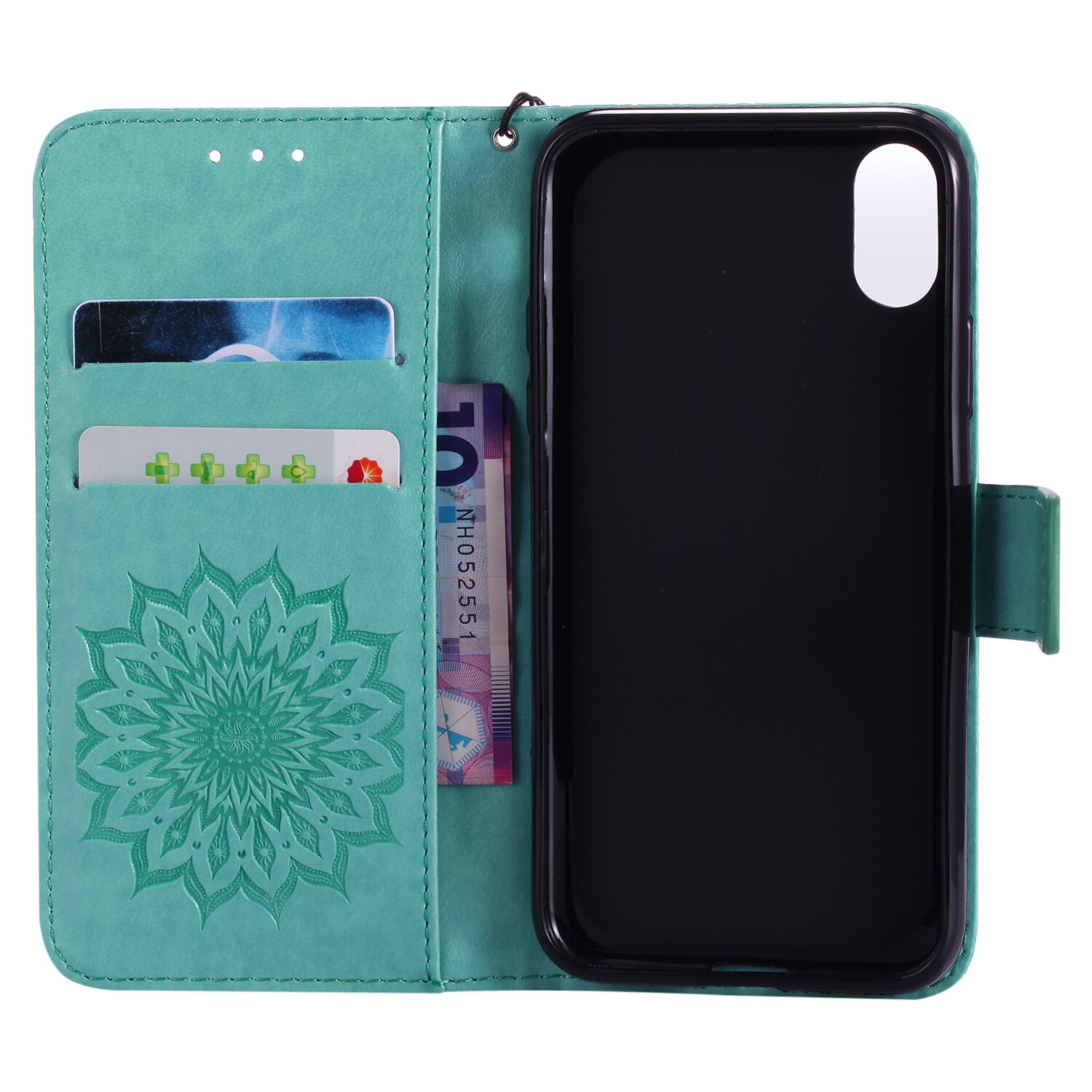 IPod Touch 5/6/7 Hülle Mit RFID Schutz - PU Leder Flip Cover Mit Standfunktion