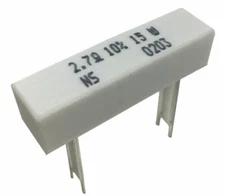 3 X Power Resistors Wire Wound Standing Up 15 W 2.7 Ohm