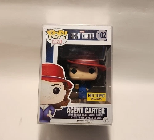 Funko Pop Marvel Agent Carter with Golden Orb # 102, Hot Topic Exclusive