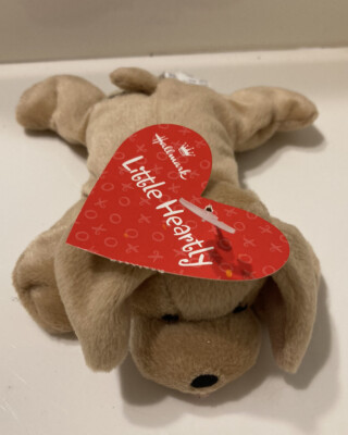 NWT Hallmark Vintage Valentine's Day Plush Small Dog Puppy Toy 6'' Little Heartly