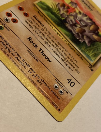 Pokémon TCG card - Gravler 37/62 - NM - Stage 1 - Picture 4 of 6