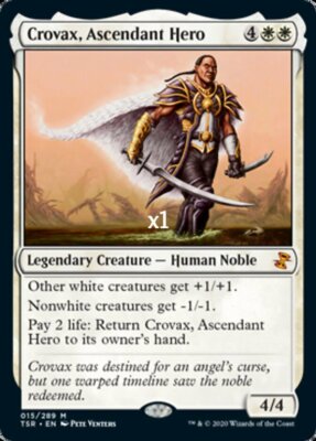 MTG Time Spiral Remastered TSR Crovax, Ascendant Hero MINT