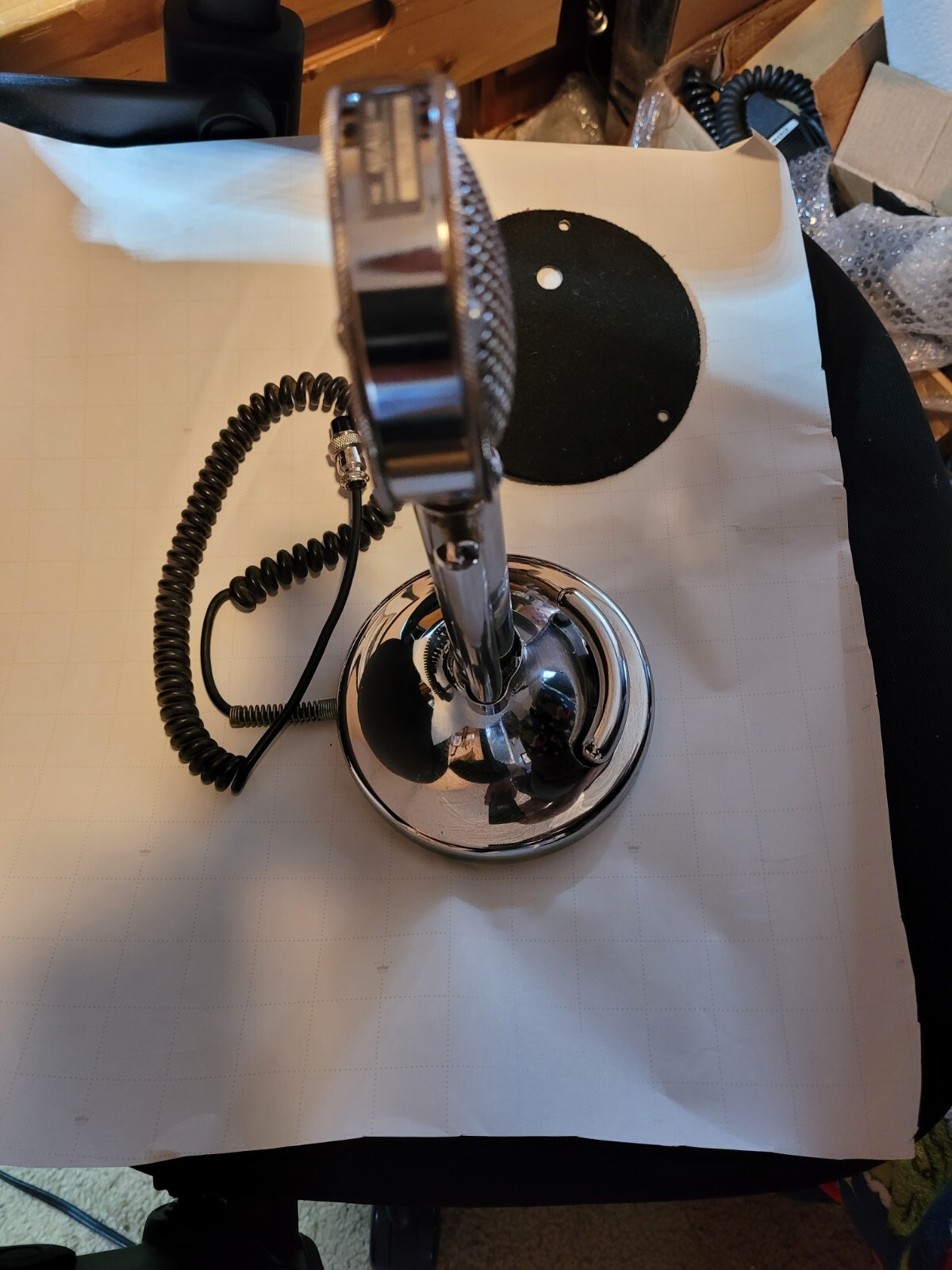 ASTATIC Silver Eagle D104 CB Ham Radio Base Mic Vintage microphone eBay