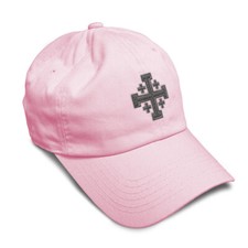 Soft Women Baseball Cap Jerusalem Cross Crusader A Embroidery Dad Hats for Men