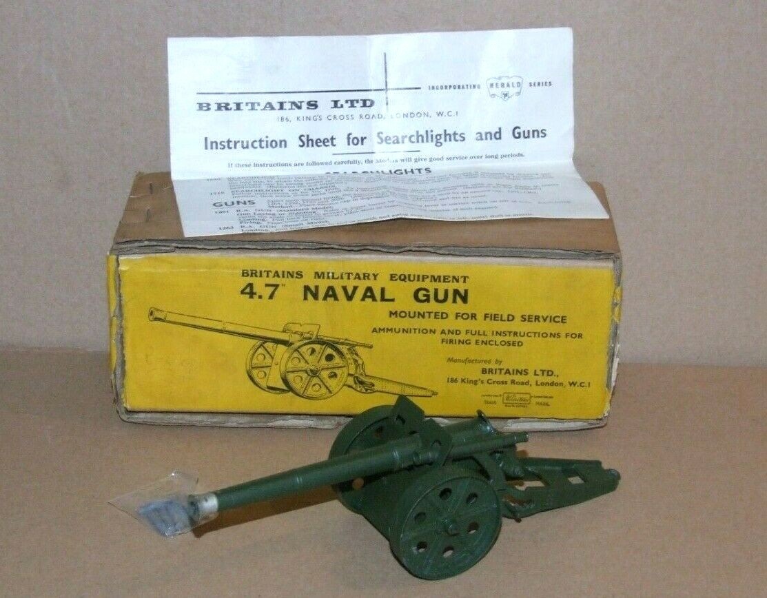 Britains 1264, 4.7 Naval Gun - Free Price Guide & Review