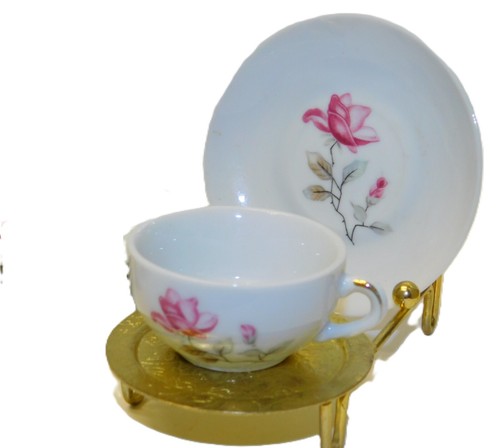 Vintage Childs 14 Piece Pink Royal Rose GRANTCREST Porcelain China Tea Set - Picture 10 of 19