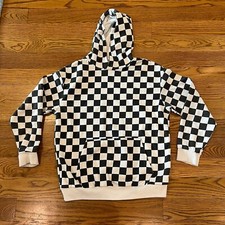 Youth Size 16/18 H  M Checker Pullover Hoodie
