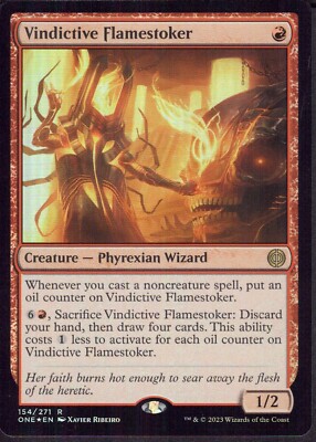 Vindictive Flamestoker (Foil) Phyrexia: All Will Be One - Magic MTG Pack Fresh