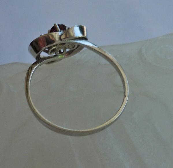 * Ruby ring ring with ruby rubies in 585 white go… - image 4