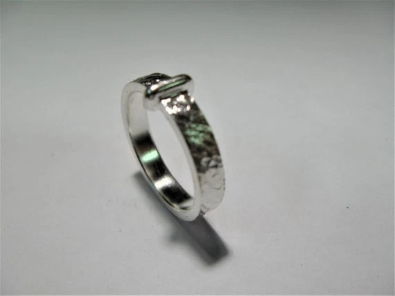 REPLICA OUTLANDER RING OF CLAIRE HAND MADE IN SILVER 925 HAMMERED