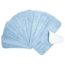 12 Pack of Flat Mop Refill Pads for Dry and Wet Mops, Pad Size & Color Options