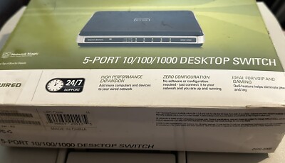 D-Link Gigabit 5 Port Desktop Switch DGS-2205 Green Ethernet 10/100/1000 NIB