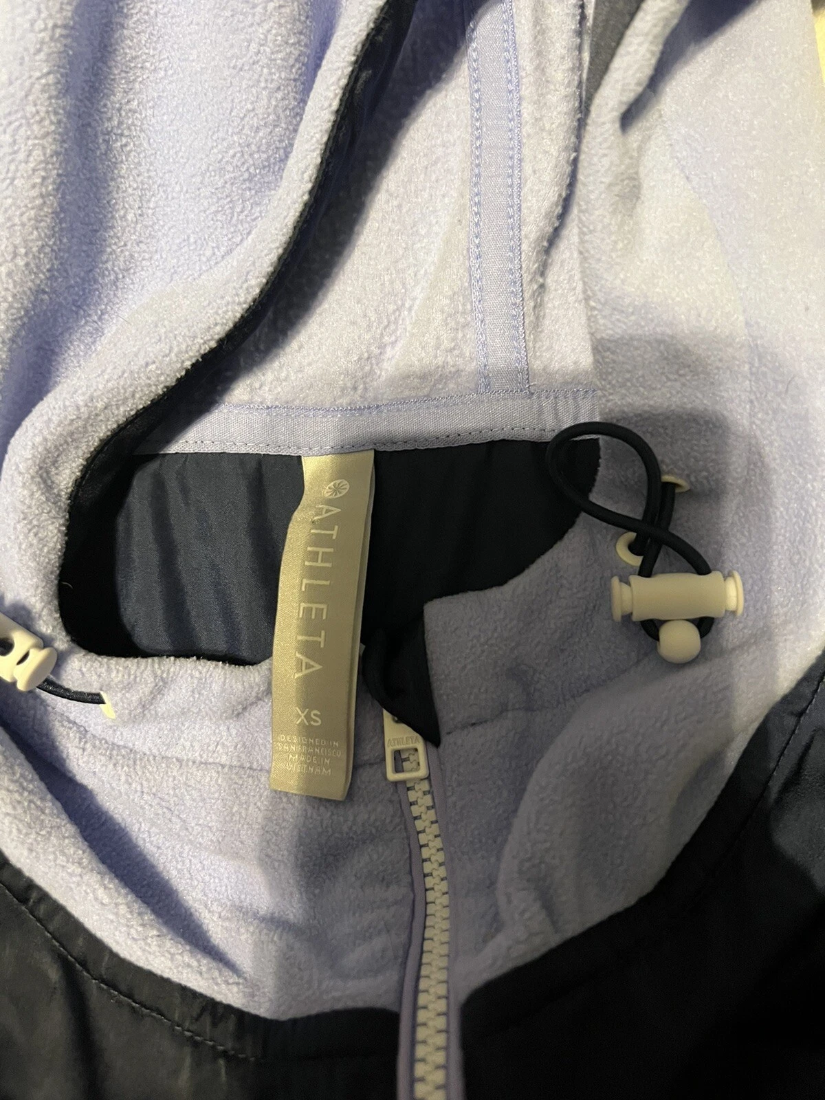 athleta zion microfleece 1/2 zip jacket