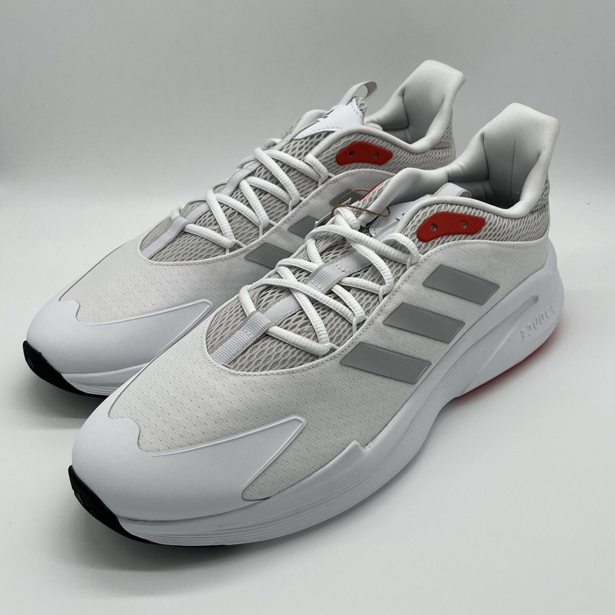 Adidas Alphaedge+ White Silver Bright Red (IF7289) Running Shoes