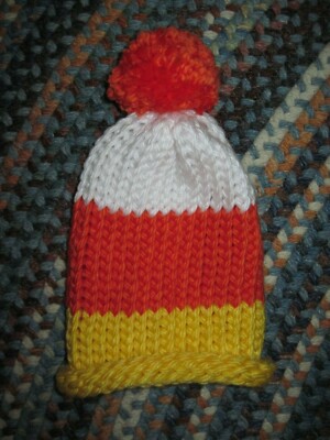 HALLOWEEN CANDY CORN BABY TODDLER CHILDREN'S HAT - HANDMADE - CUTE!