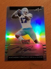 2019 Leaf Metal Draft Anthony Ratliff-Williams UNC Titans Rookie Auto
