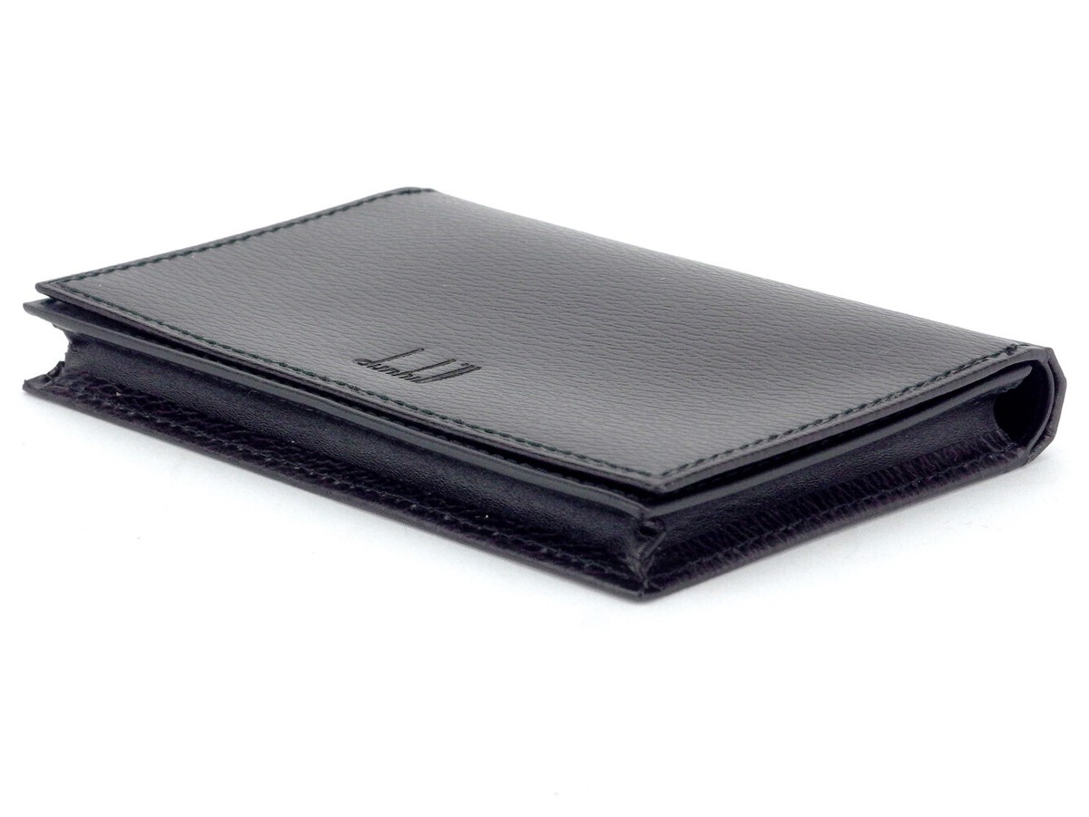 dunhill business card holder logo leather Authentic used T17532 | eBay