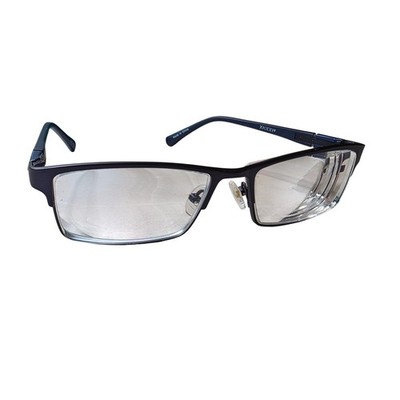 Zenni Optical 195116 Navy Blue Metal Rectangular Frames only with Case D1
