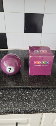 Ceramic Moneybox Mecca Bingo Ball With Box