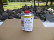 HEAVILY DENTED 1 LITER CAN OF OSMO 3079 CLEAR MATTE INTERIOR MAINTENANCE OIL