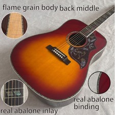 Hummingbird acoustic guitar MU Rear Rosewood Center Tiger Pattern CS 6 Strings