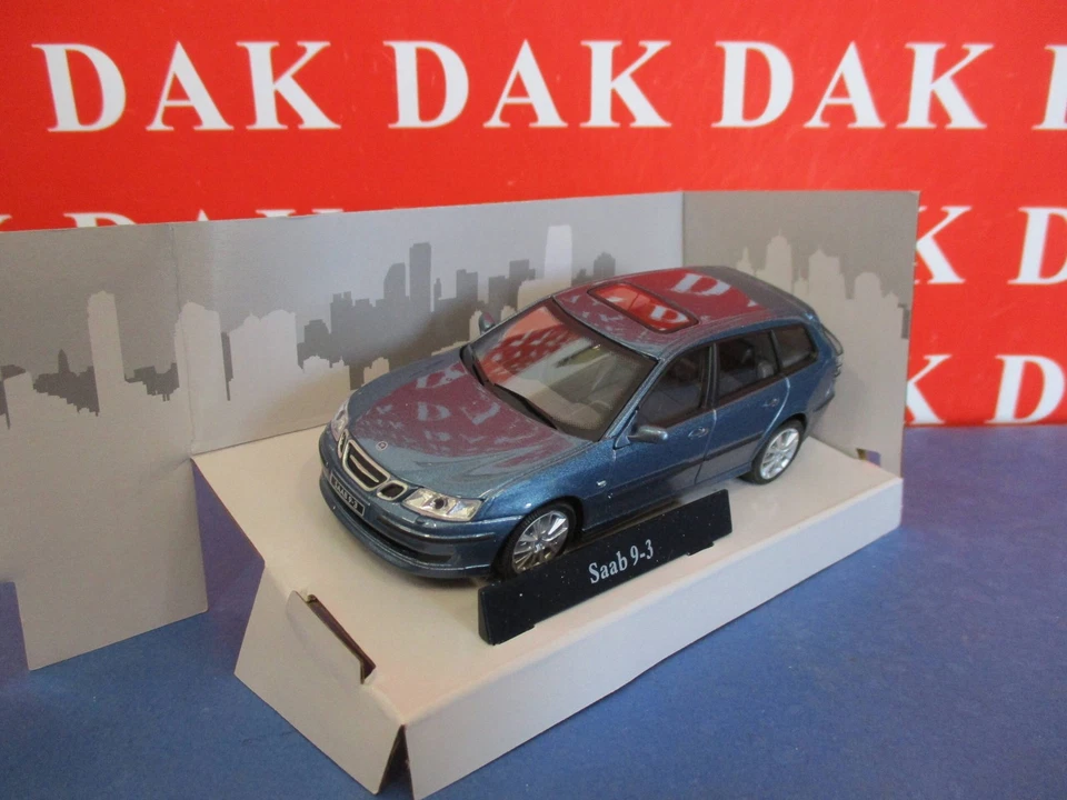 Die cast 1/43 Modellino Auto Saab 9-3 Sport Combi Blue Metallic by Cararama - Immagine 2 di 4