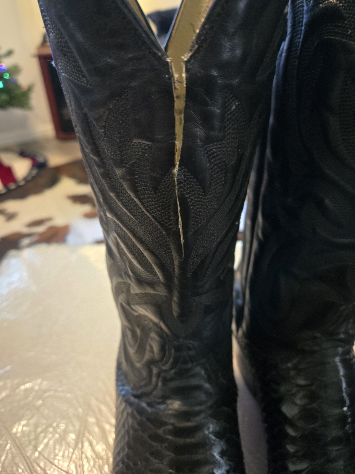 Durango GENUINE Black Python 7 EE. - image 5