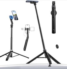 ULANZI TT88 Magnetic Tripod for iPhone 17, 57" Extendable Selfie Stick Black