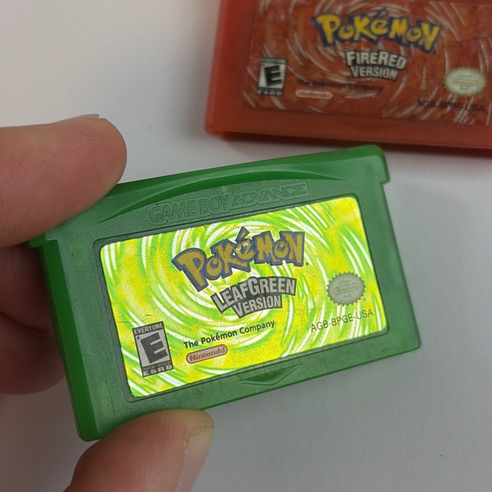 Pokemon LeafGreen FireRed Version Nintendo Game Boy Advance GBA pokemon-leafgreen-firered-version-nintendo-game-boy-advance-gba