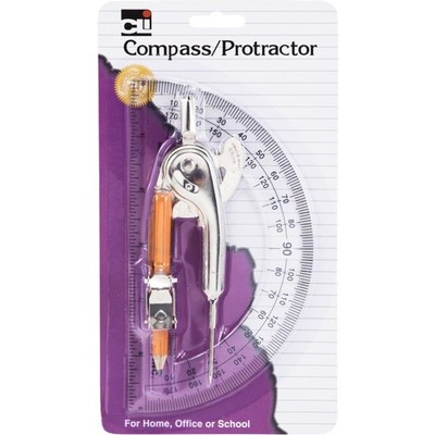 Metal Compass with Precision Protractor for Accurate Drafting and Geometry