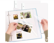 11X9 Photo Album Refill Pages,Album Pages for 3 Ring Binder,Photo Album Self Adh