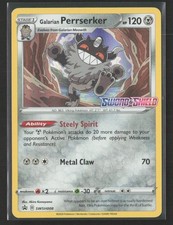 Galarian Perrserker (Prerelease) SWSH008 Holo Sword & Shield Promo Pokemon NM