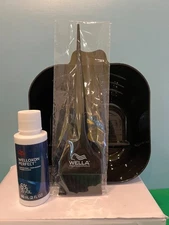 Wella Welloxon Perfect Creme Developer 20 Volume 2oz & Brush, Bowl New