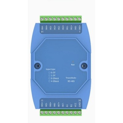 8 Channel Analog Signal Acquisition Module for 420mA and 05V to RS485 Interface